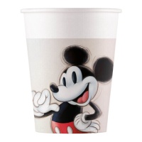 Mickey Vintage Pappbecher 200 ml - 8 Stk.