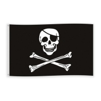 Piraten-Totenkopf-Flagge 90 x 150 cm