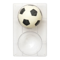 Fußballform für Schokolade 20 x 12 cm - Decora - 2 Kavitäten