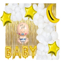 Baby Shower Ballon Kit - Monkey Business - 60 Stück