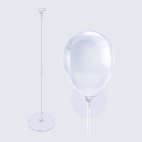 70 cm transparenter Ballon als Tischschmuck