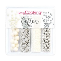 Baumwolle sortierte Streusel Kit 61 gr - scrapcooking