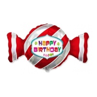 Happy Birthday Candy Luftballon 53 x 92 cm - Conver Party