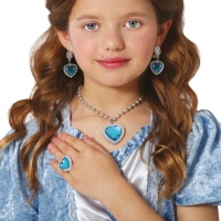 Prinzessin Blaues Herz-Schmuckset