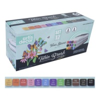 Twin Brush Alcohol Markers Basic Shades - Artis Decor - 12 Stück