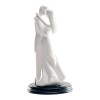 Figur für Hochzeitstorte Kuss in weiß 21 cm - Dekora