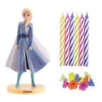 Frozen-Figurentorten-Set mit Kerzen - Dekora