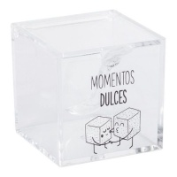 Sweet moments transparente Zuckerdose