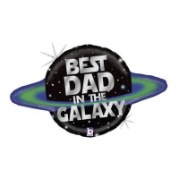 Bester Papa der Galaxie 75 x 40 cm Luftballon - Grabo