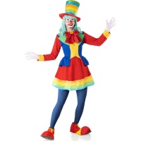 Mikrofarbenes Clownskostüm für Frauen