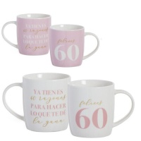 350 ml Becher Happy 60th birthday phrase - 1 Stück