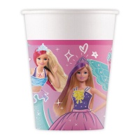 Barbie Pappbecher 200 ml - 8 Stk.