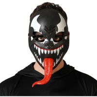 Schwarze Giftschurken-Maske