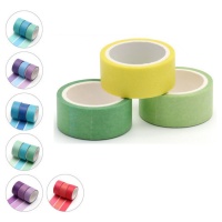 Washi-Tape dreifarbig 3 m - 3 Stück