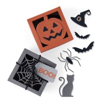 Georgie Evans Spooky Box Silhouette Stanze - Sizzix - 12 Stk.