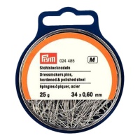 Gehärtete Stahlstifte 34 x 0,6 mm - Prym - 25 gr