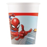 Spiderman in der Stadt Becher 200 ml - 8 Stück