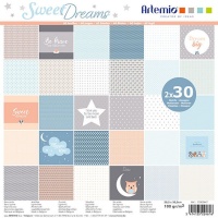 Sweet Dreams Scrapbooking-Papiersatz - Artemio - 60 Blätter