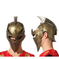 Goldener Spartaner-Helm