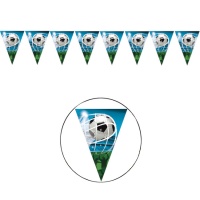 Blaue Torflagge Fußballbanner - 2,3 m