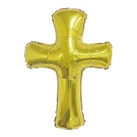 61 x 87 cm goldenes Kreuz Ballon