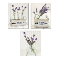 Lavendel Leinwand in Box oder Vase 40 x 50 cm - DCasa - 1 Stk.