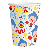 Plim Plim Clown Becher 250 ml - 8 Stück