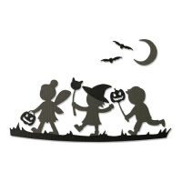 Lisa Jones Halloween Silhouette Stanzform - Sizzix - 6 Stück.