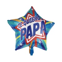 Ich liebe dich Papa Stern Ballon 45 cm