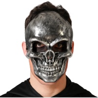 Silbergraue Totenkopfmaske