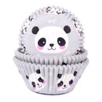 Pandabär Cupcake-Kapseln - House of Marie - 50 Stk.