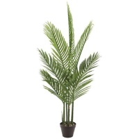 Künstliche Longleaf-Palme mit schwarzem Topf 1,20 m