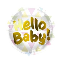 Hello Baby 45 cm runder Luftballon