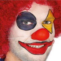 Abgeflachte Clownsnase aus Latex