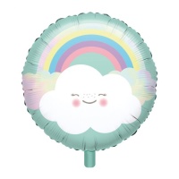 Regenbogen-Wolke Rundballon 43 cm - Anagramm