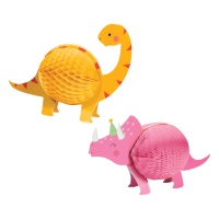 Tafelaufsatz Brontosaurus und Triceratops - 2 Stück