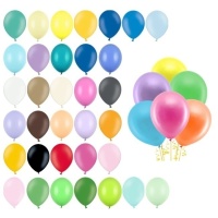 30 cm pastellfarbene Latexballons - PartyDeco - 100 Stk.