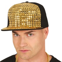 Rapper-Mütze mit goldenen Details