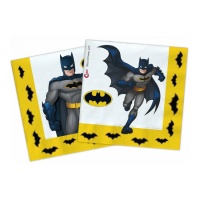 Kompostierbare Batman-Servietten 16,5 x 16,5 cm - 20 Stück.