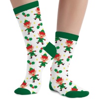 Kinder Weihnachtselfen-Socken - 1 Paar