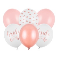 Braut Latex-Ballons 30 cm - PartyDeco - 6 Stück