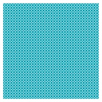 Blaues Mosaik-Geschenkpapier 1,52 x 0,76 m