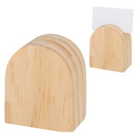 Individuell gestaltbare Platzhalter aus Holz 5,8 x 4,9 cm - 6 Stück