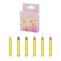 Körperbemalungsstift Make-up 5,5 cm - 6 Farben