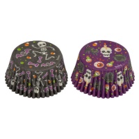 Assortierte Halloween Formen und Skelette Cupcake Förmchen - Dekorieren - 36 Stk.