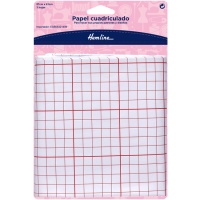 Rasterpapier für Schnittmuster 87 x 61 cm - Saumlinie - 3 Blatt