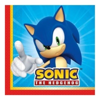 Sonic The Hedgehog Servietten 16,5 x 16,5 cm - 20 Stk.