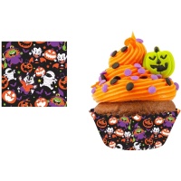 Happy Halloween Cupcake Kapseln - 50 Stück