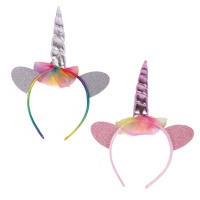 Buntes Einhorn-Stirnband