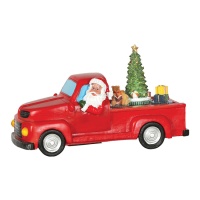 Weihnachtsmann-Truck mit Licht, Musik und Bewegung 27 x 11 x 16 cm